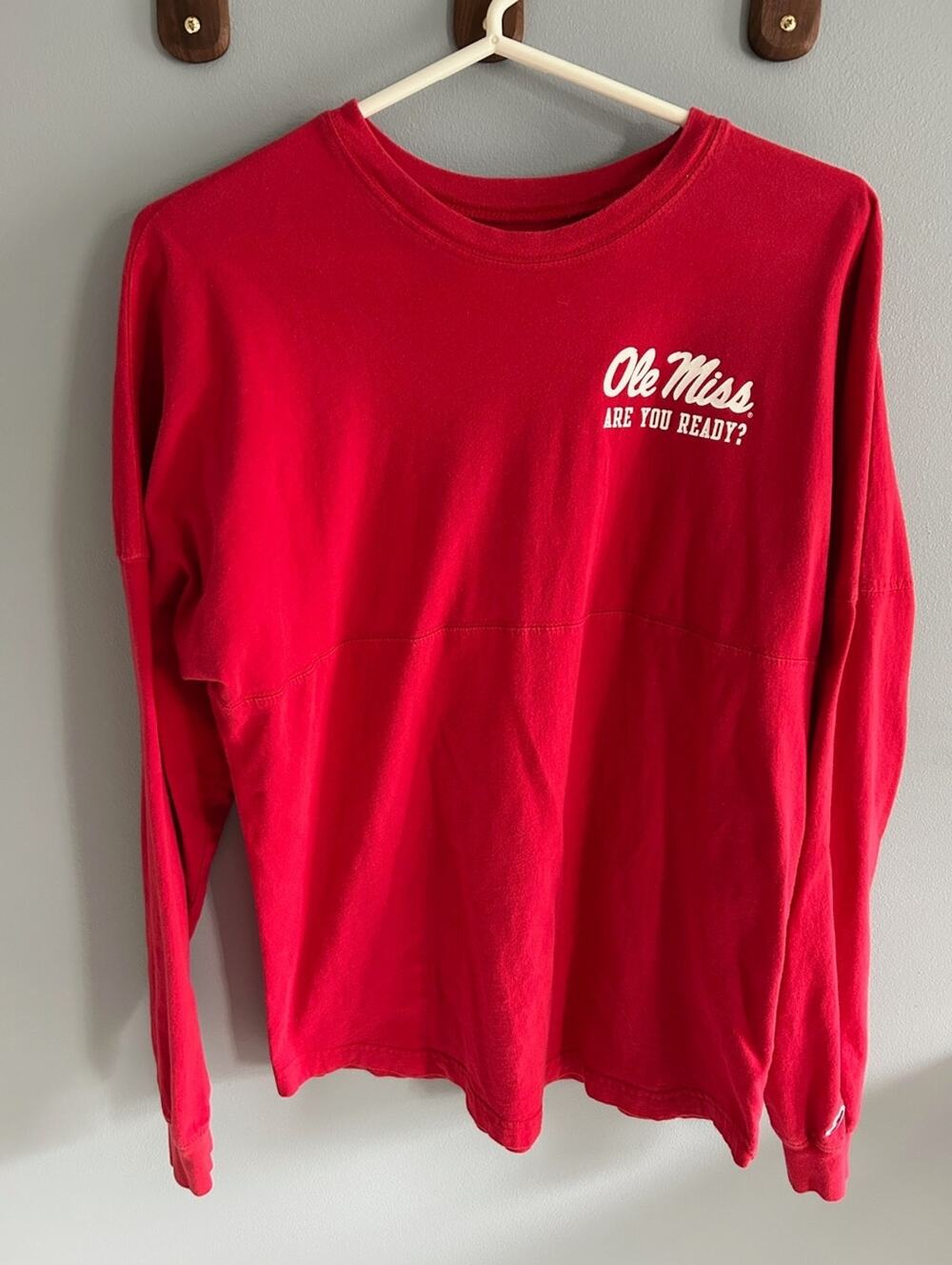 Ole Miss Men's Red Long Sleeve Tee Small